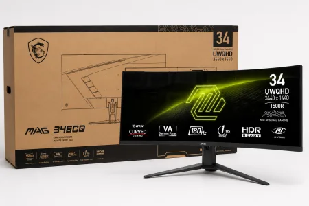 MONITOR GAMING CURVO MSI MAG 346CQ 34 VA UWQHD 180HZ 