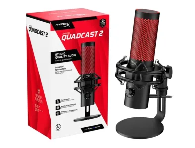 MICROFONO GAMING HYPERX QUADCAST 2 USB - BLACK
