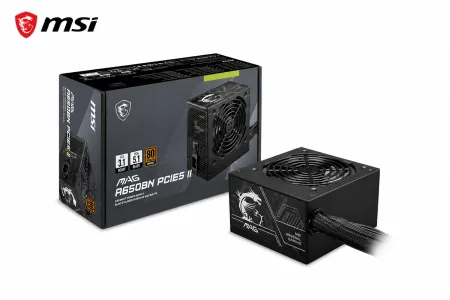 FUENTE MSI MAG A650BN 650W 80 PLUS BRONZE 