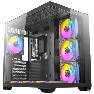 GABINETE GAMING ANTEC CX MIRROR C/ 7 VENTILADORES ARGB - BLACK