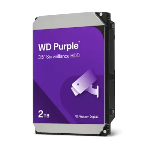 DISCO DURO INTERNO WESTERN DIGITAL WD PURPLE 2TB PARA VIGILANCIA 