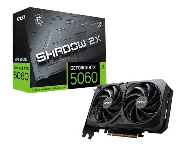 TARJETA DE VIDEO MSI GEFORCE RTX 5060 SHADOW 2X OC 8G