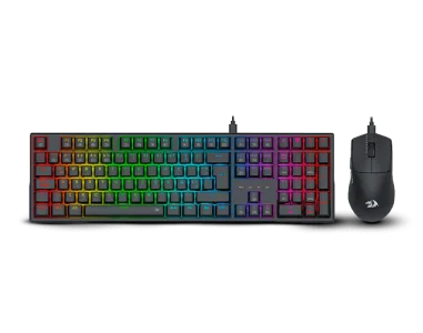 COMBO TECLADO Y MOUSE MECANICO GAMING REDRAGON S146 CABLEADO - BLACK