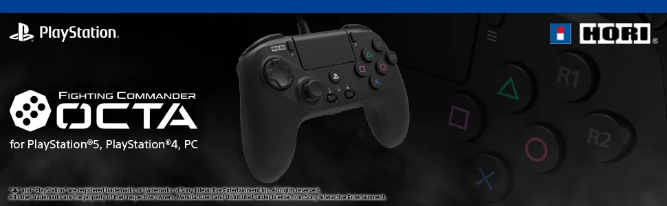 JOYSTICK HORI FIGHTING COMMANDER OCTA PARA PS5 /PS4 /PC - CABLEADO