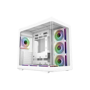 GABINETE COOLER MASTER ELITE 600 C/7 VENTILADORES ARGB - WHITE