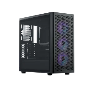 GABINETE COOLER MASTER ELITE 502 C/ 3 VENTILADORES ARGB – BLACK 