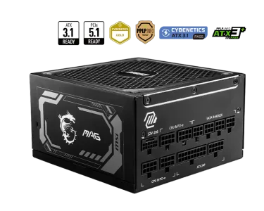 FUENTE MSI MAG A1250GL PCIE5 1250W 80 PLUS GOLD MODULAR