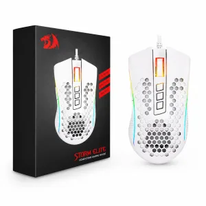 MOUSE GAMING REDRAGON STORM ELITE M988W RGB OPTICO CABLEADO - WHITE