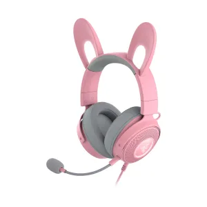 AURICULARES GAMING RAZER KRAKEN KITTY V2 RGB CABLEADO - QUARTZ 