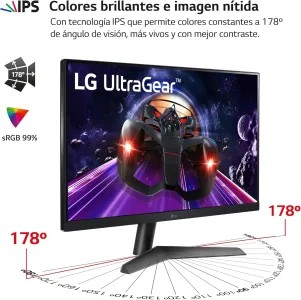 MONITOR 23.8 GAMING  LG ULTRAGEAR 24GN60R-B FHD IPS 144HZ 