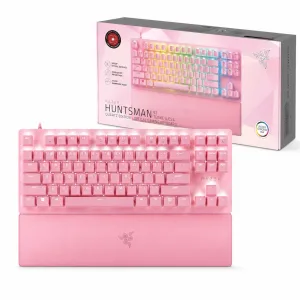 TECLADO GAMING RAZER HUNTSMAN V2 TENKEYLESS MECANICO OPTICO RGB CABLEADO -  QUARTZ 