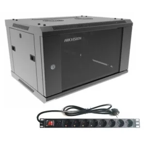 Rack Hikvision 6U + PDU de 8 puertos