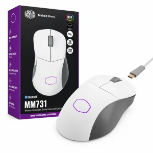 MOUSE GAMING COOLER MASTER MM731 RGB HIBRIDO - WHITE 