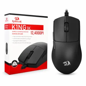 MOUSE GAMING REDRAGON K1NG M724 1K ULTRALIVIANO CABLEADO - BLACK