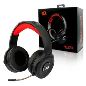 AURICULARES GAMING REDRAGON PELOPS H818 INALAMBRICO - BLACK/RED