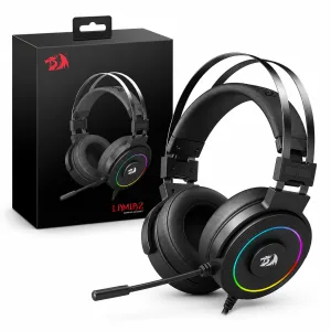 AURICULARES GAMING REDRAGON LAMIA 2 H320 7.1 USB RGB CABLEADO - BLACK