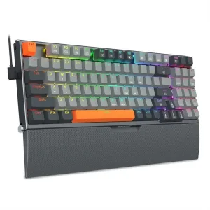 TECLADO GAMING MECANICO REDRAGON OLAF K648 RGB COMPACTO CABLEADO - BLACK