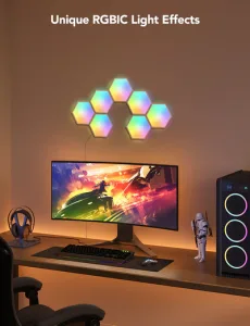 PANELES DE LUZ GOVEE GLIDE HEXA LIGHT PANELS RGBIC 10PCS