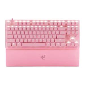 TECLADO GAMING RAZER HUNTSMAN V2 TENKEYLESS MECANICO OPTICO RGB CABLEADO -  QUARTZ 