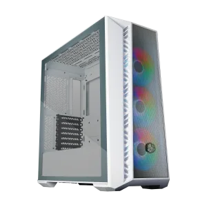 GABINETE COOLER MASTER MASTERBOX 520 MESH WHITE C/ 3 VENTILADORES ARGB - WHITE