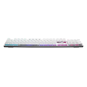 TECLADO MECANICO COOLER MASTER SK653 RGB INALAMBRICO LOW PROFILE - SILVER/WHITE