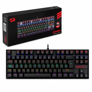 TECLADO GAMING MECANICO REDRAGON KUMARA K552 RAINBOW TKL CABLEADO -  BLACK 