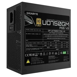 FUENTE GIGABYTE UD750GM PG5 V2 750W 80 PLUS GOLD FULL MODULAR 