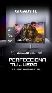 MONITOR GAMING 27 GIGABYTE GO27Q24  QD-OLED 240HZ 