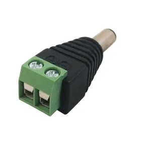 Conector NRG+ 12v 2.1mm macho para CCTV
