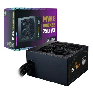 FUENTE COOLER MASTER MWE BRONZE 750 V3 750W 80 PLUS BRONZE