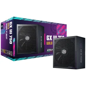 FUENTE COOLER MASTER MWE GOLD 750 V3 750W 80 PLUS GOLD 
