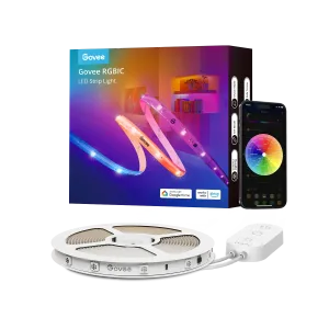 TIRA LED INTELIGENTE GOVEE RGBIC WI-FI + BLUETOOTH CON RECUBRIMIENTO PROTECTOR 10 METROS