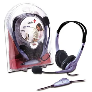Audífonos Genius HS-04S c/micrófono single jack 3.5 mm