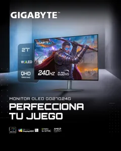 MONITOR GAMING 27 GIGABYTE GO27Q24G QHD WOLED 240HZ 