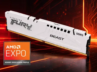 MEMORIA KINGSTON FURY BEAST EXPO AMD WHITE 16GB DDR5 6000MTS