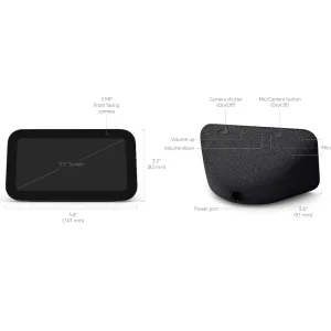 Parlante inteligente Amazon Echo Show 5 blanco